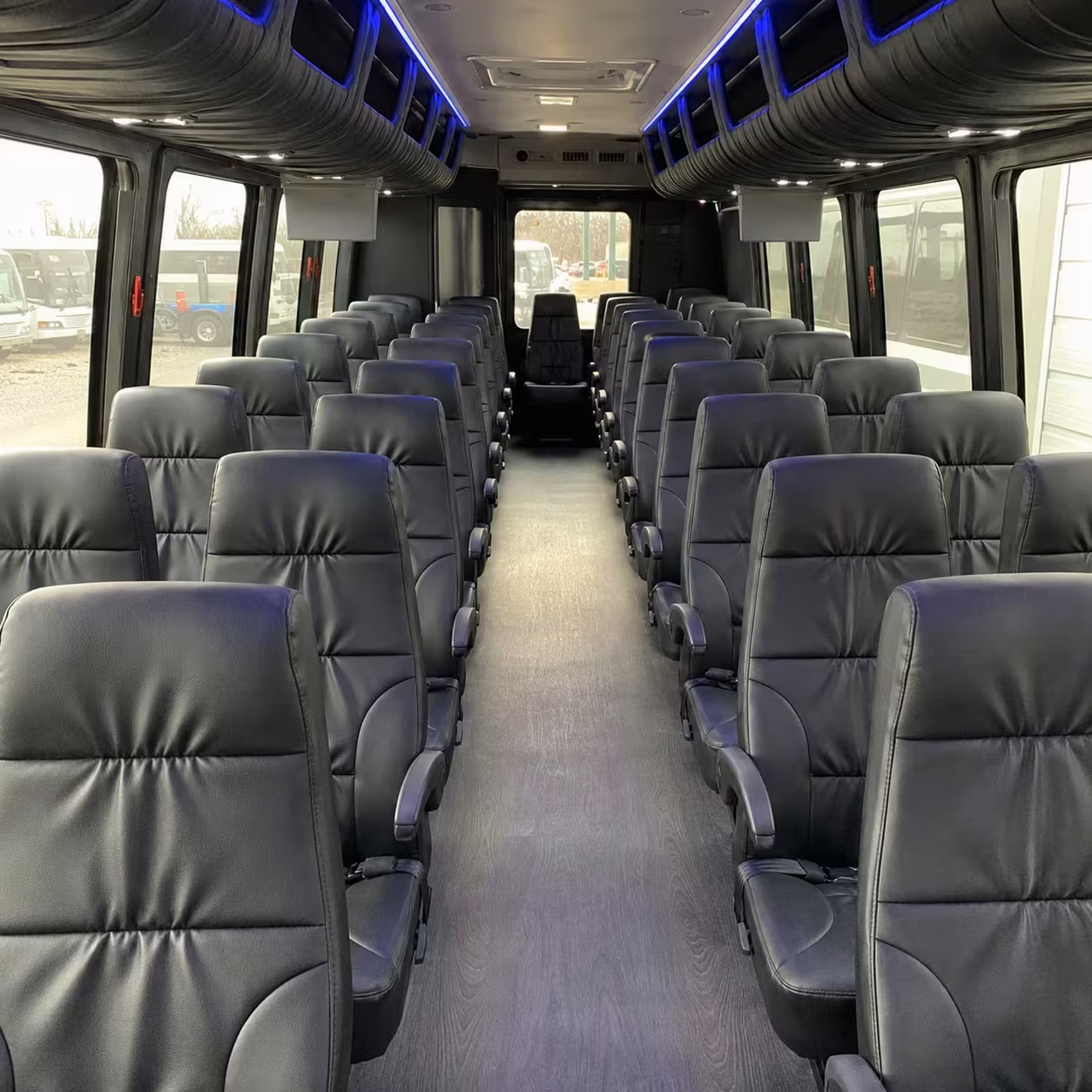 25 passenger minibus inside