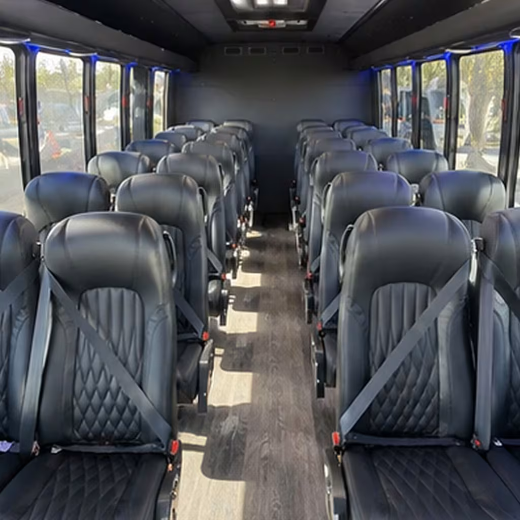 25 passenger minibus interior