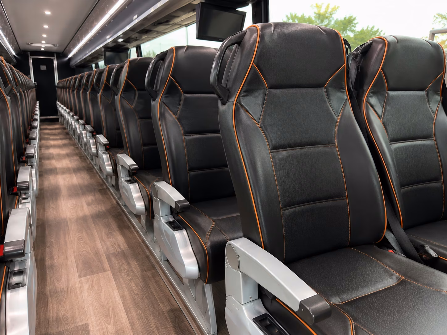 melbourne charter bus rental interior