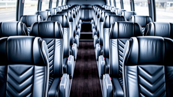 melbourne 54 passenger charter bus inside