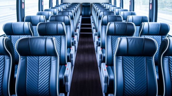 melbourne 55 passenger charter bus inside