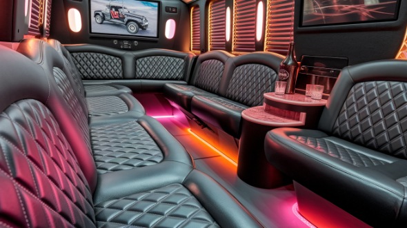 melbourne party bus rental inside