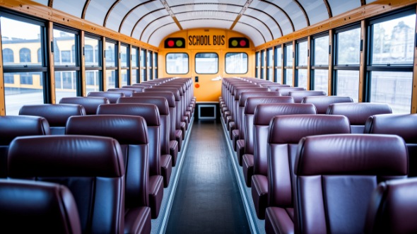 melbourne school bus rental interior
