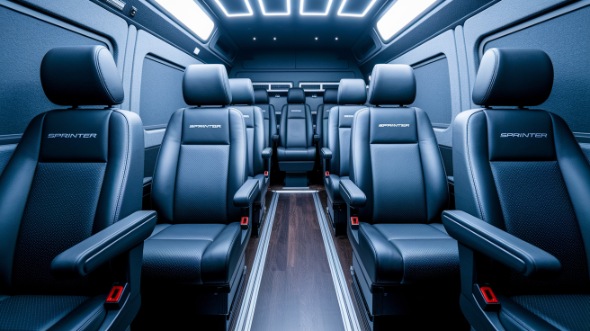 melbourne sprinter van with driver interior